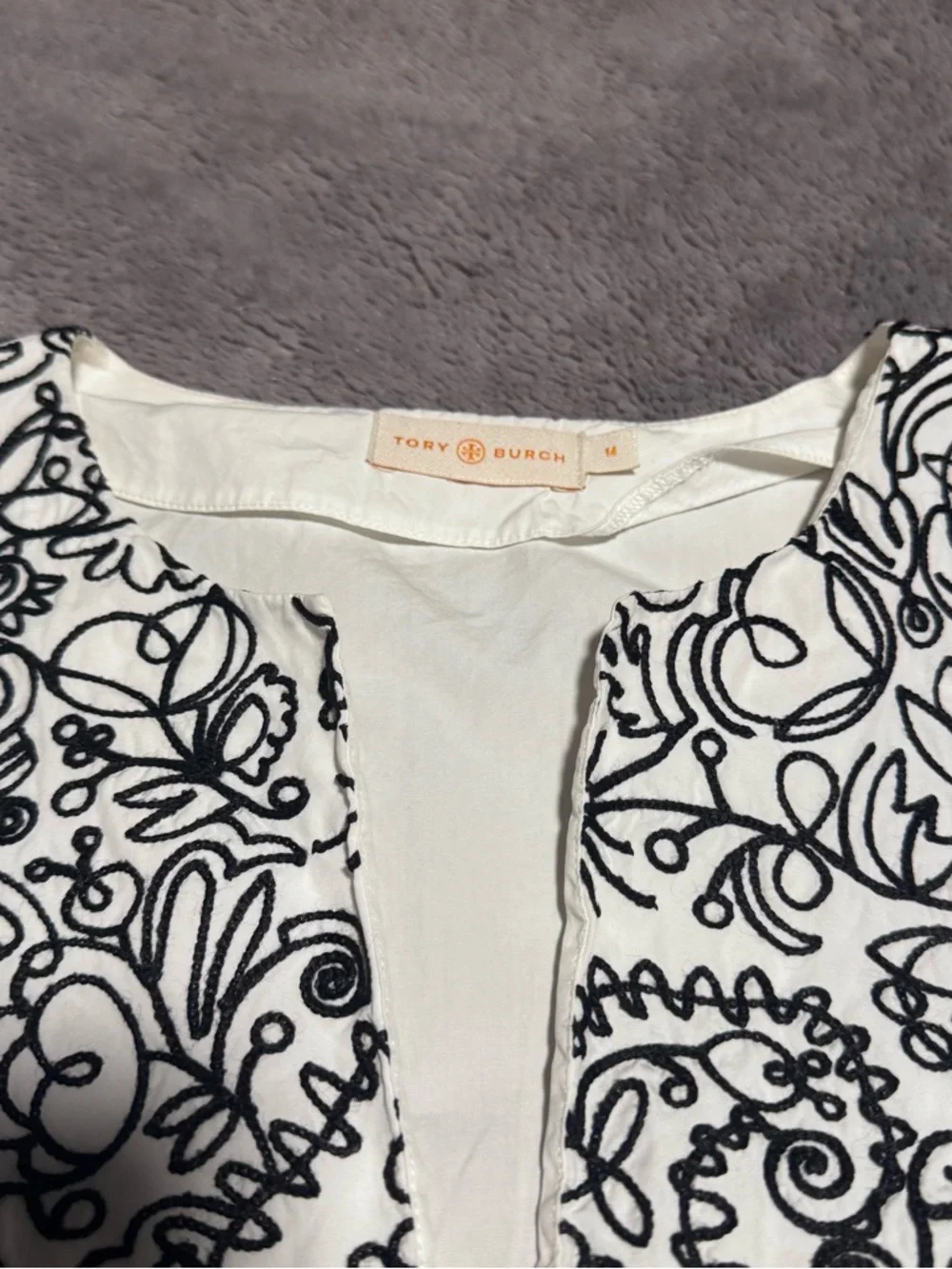 Tory Burch Embroidered Tunic Top